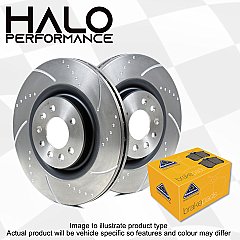 Hyundai I30N Rear Dimpled & Grooved Discs with Pads