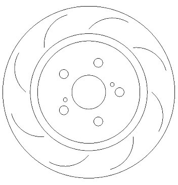 Rear Grooved Brake Discs 279 mm to fit Lexus Ct (ZWA10_) Toyota and others