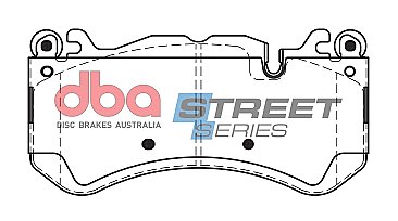 Mercedes C63 S Front DBA Street Series Brake Pads