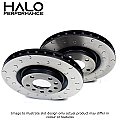 Rear C Hook Slotted 2 Pce Brake Discs to fit BMW M135 M140