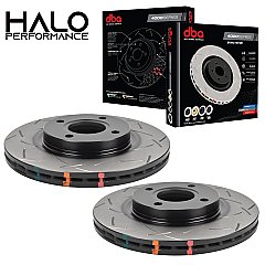 Ford Fiesta ST180 Front DBA T3 Grooved Brake Discs