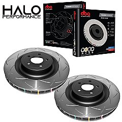 Front DBA Brake Discs 4000 Series T3 Slotted to fit Mustang 5.0