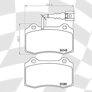 Front Mintex M1144 Performance Brake Pads MDB2271M1144
