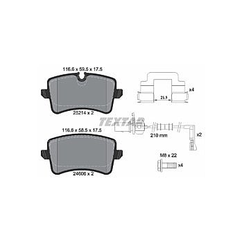 Audi RS6 C7 Rear Textar OEM Brake Pads