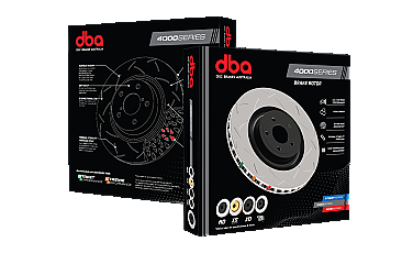 Rear DBA Brake Discs 4000 Series T3 Slotted to fit Subaru Impreza WRX