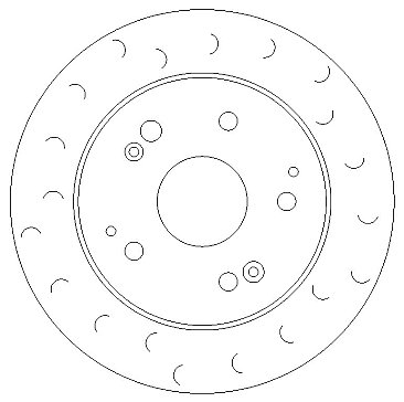 Rear Brake Discs 260 mm to fit Honda Civic MK7 Hatchback (EU, EP, EV)