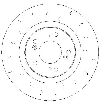 Front C Hook Slotted Brake Discs BD1086C