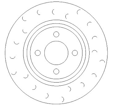 Mini Cooper S Front Brake Discs Performance Grooved