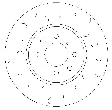 Front C Hook Slotted Brake Discs BD1128C