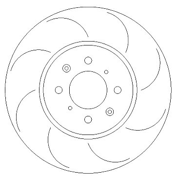 Front Grooved Brake Discs BD1128G