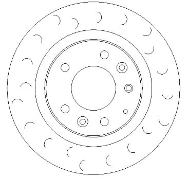 Rear C Hook Slotted Brake Discs BD1269C