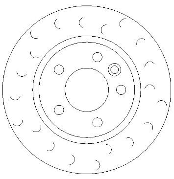 Rear C Hook Slotted Brake Discs BD1291C