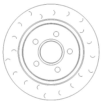 Rear Brake Discs 280 mm to fit Ford C-Max (DM2) Volvo and others