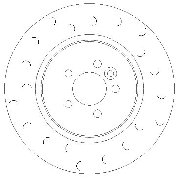 Front Brake Discs 325 mm to fit MG MG Zt
