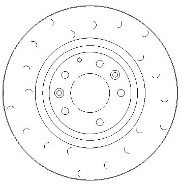 Front Brake Discs 323 mm to fit Mazda Rx-8 (SE, FE)