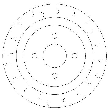 Rear Brake Discs 280 mm to fit Ford Focus MK1 (DAW, DBW)
