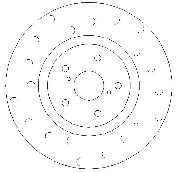 Front C Hook Slotted Brake Discs BD1404C