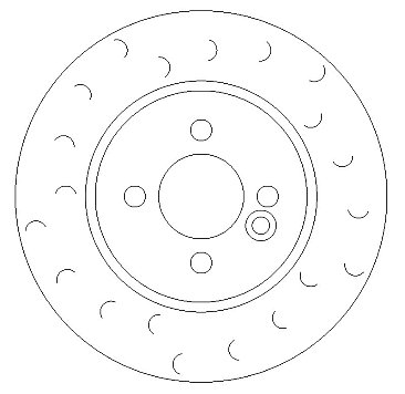 Front C Hook Slotted Brake Discs BD1427C