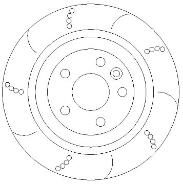 Rear Dimpled and Grooved Brake Discs and Mintex Pads to fit Ford Focus RS MK2