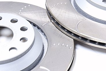 Rear Dimpled Grooved Brake Discs BD1471B