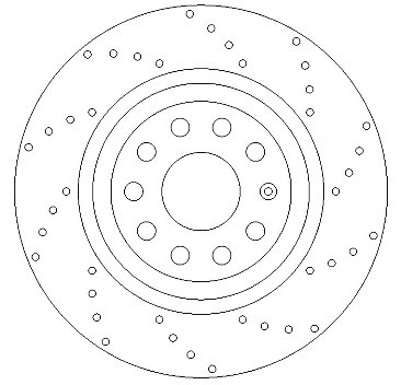 Rear Cross Drilled Brake Discs BD1471H