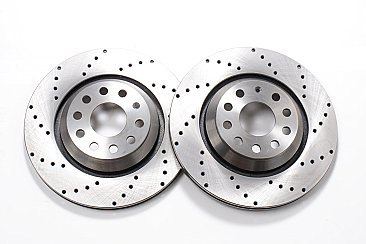 Halo Performance Drilled Brake Discs to fit VW Golf R MK7