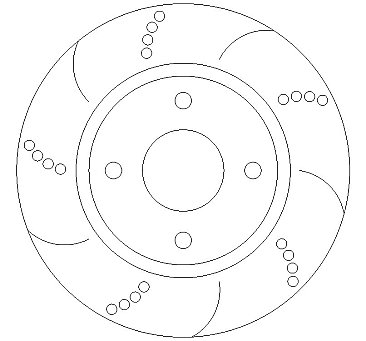 Front Performance Brake Discs to fit Fiesta MK7 MK7.5