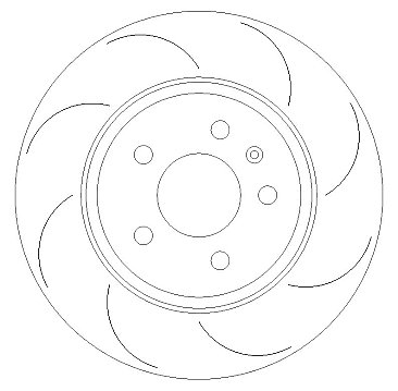 Rear Grooved Brake Discs BD1519G