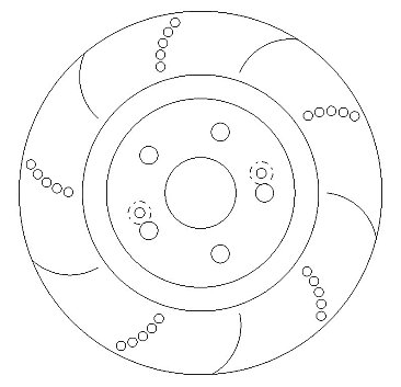 Front Dimpled Grooved Brake Discs and Mintex Pads to fit Renault Clio RS 197/200 Sport