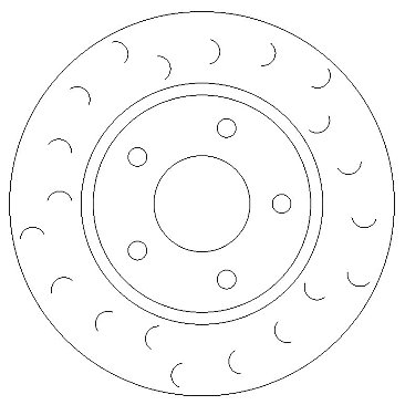 Front C Hook Slotted Brake Discs BD1706C