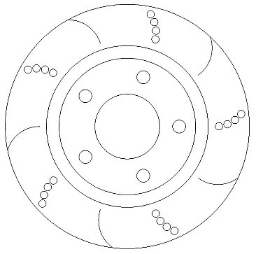 Rear Grooved Brake Discs to fit Vauxhall Corsa 1.6 Turbo VXR