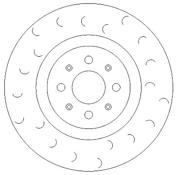 Front C Hook Slotted Brake Discs BD1844C