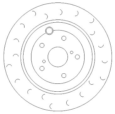 Rear Brake Discs 316 mm to fit Subaru Impreza Hatchback (GR, GH, G3)