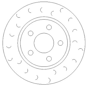 Front C Hook Slotted Brake Discs BD1922C