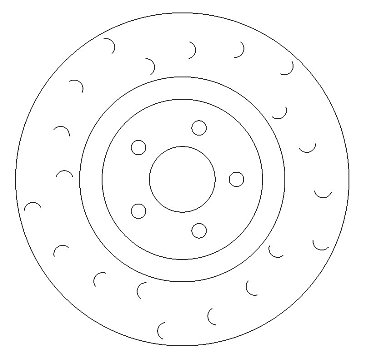 Front C Hook Slotted Brake Discs BD1944C