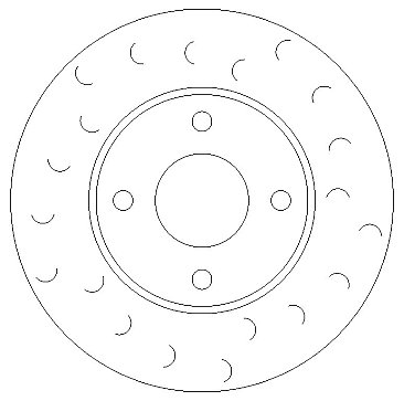 Front C Hook Slotted Brake Discs BD1960C