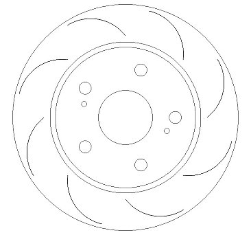 Rear Grooved Brake Discs BD2018G