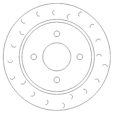 Rear Brake Discs 253 mm to fit Ford Fiesta MK5 (JH_, JD_) Panther / Tvr and others