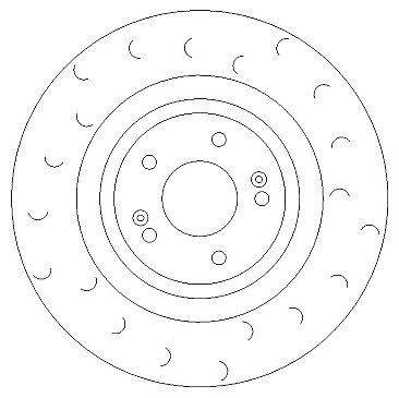 Front Brake Discs 345 mm to fit Hyundai I30 (PDE, PD, PDEN)