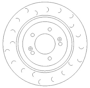 Rear Brake Discs to fit Hyundai I30 N HALO C Hook Grooved 314mm