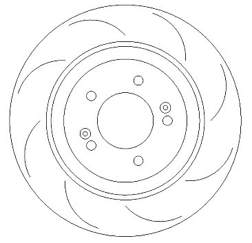 Rear Grooved Brake Discs to fit Hyundai I30N