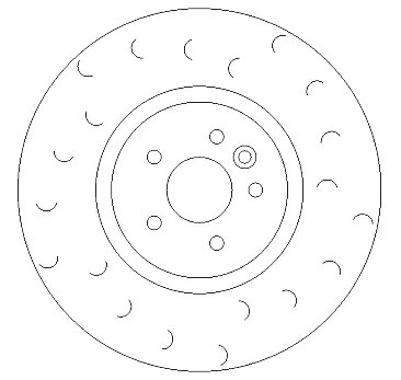 Front Brake Discs 350 mm to fit Jaguar Xe (X760)