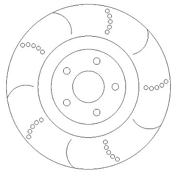 Front Brake Discs 330 mm to fit Ford Focus MK4 (HN) Dimpled & Grooved