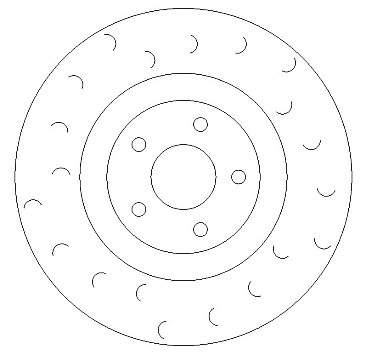 Focus ST MK4 2019- Front C-Hook Grooved Brake Discs