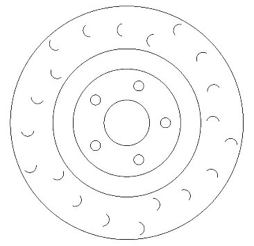 Front C Hook Slotted Brake Discs to fit Puma 1.5 ST