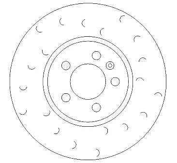 Front C Hook Slotted Brake Discs BD875C