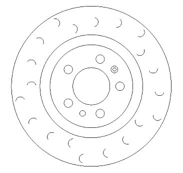 Front Brake Discs 280 mm to fit Audi A3 (8L1) Seat / Skoda / VW and others
