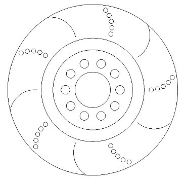 Skoda Octavia RS 1.8 Front Brake Discs HALO Dimpled and Grooved