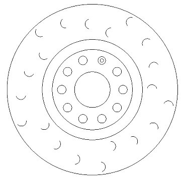 Front Brake Discs 312 mm to fit Audi A3 (8L1) Seat / Skoda / VW and others