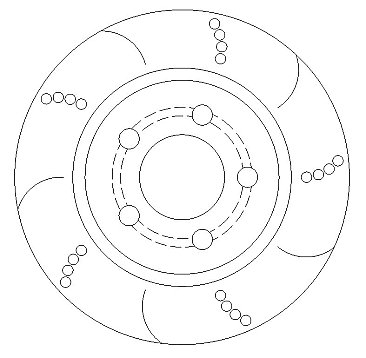 SEAT Leon (1N1) 1.8 Turbo Cupra R Rear Dimpled And Grooved Brake Discs